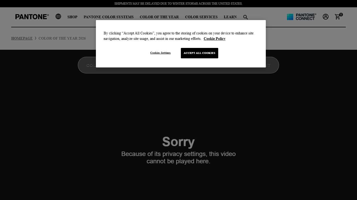 PANTONE USA Color of the Year 2026